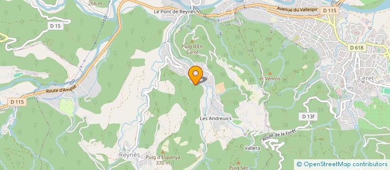 localisation de l'entreprise TERAVIN à REYNES