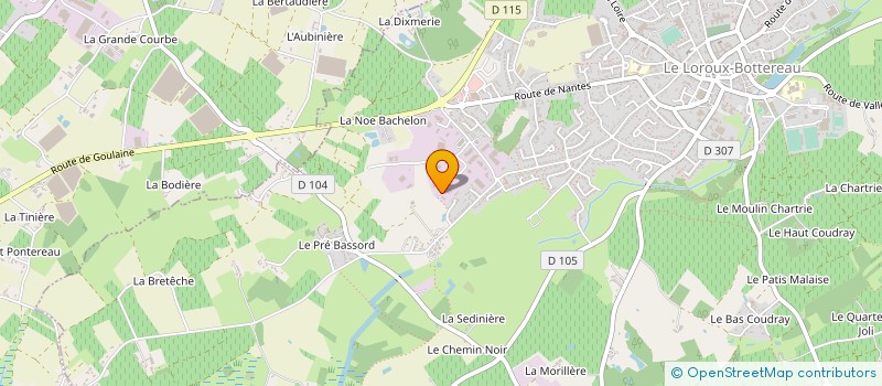 localisation de l'entreprise TERAXION à LE LOROUX-BOTTEREAU