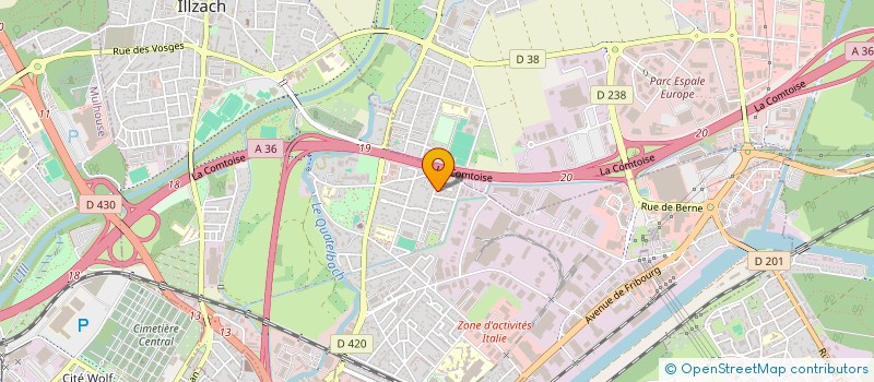 localisation de l'entreprise TERCAN  ILLZACH