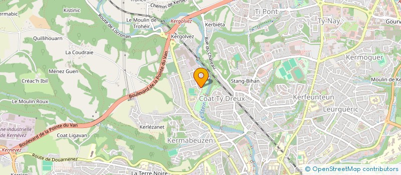 localisation de l'entreprise TERCIELAC à QUIMPER