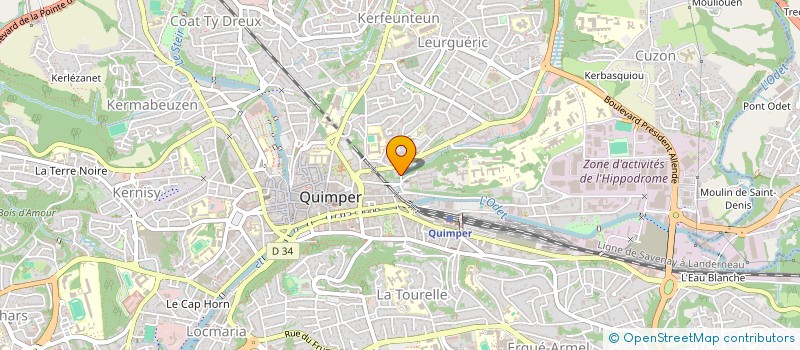 localisation de l'entreprise TERD'ICI à QUIMPER