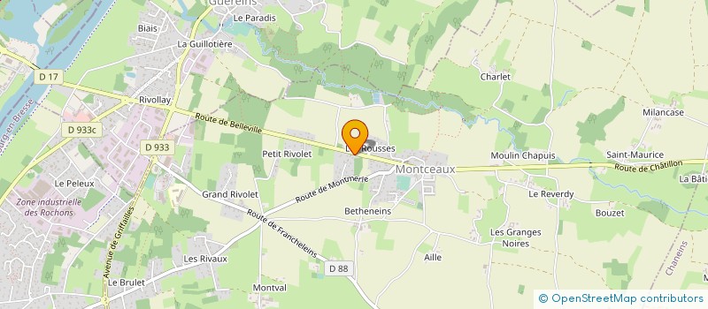 localisation de l'entreprise TERDAL à GUEREINS