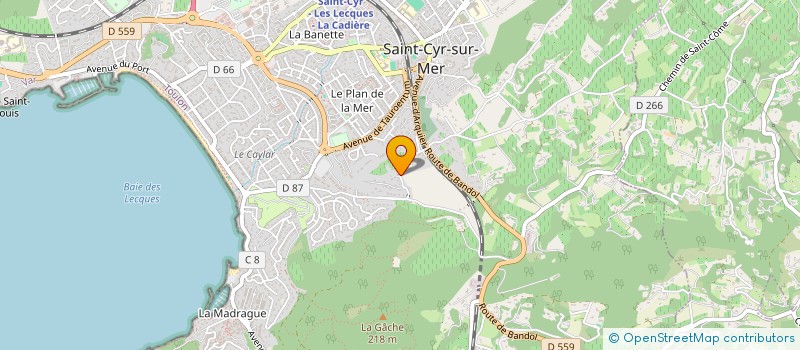 localisation de l'entreprise TEREA INVEST à SAINT-CYR-SUR-MER