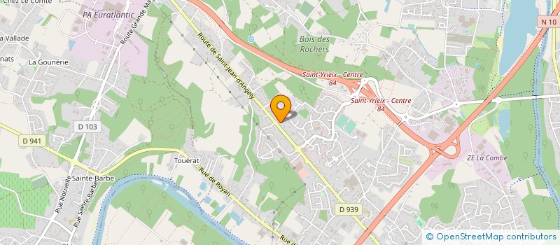 localisation de l'entreprise TEREBA à SAINT-YRIEIX-SUR-CHARENTE