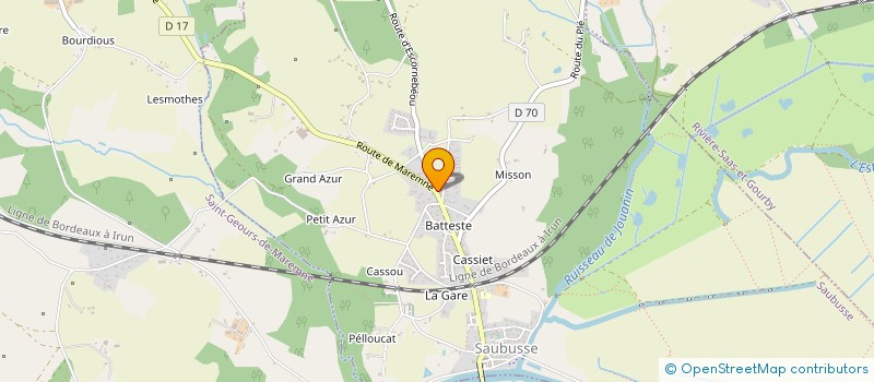 localisation de l'entreprise TERELAND à SAINT-GEOURS-DE-MAREMNE