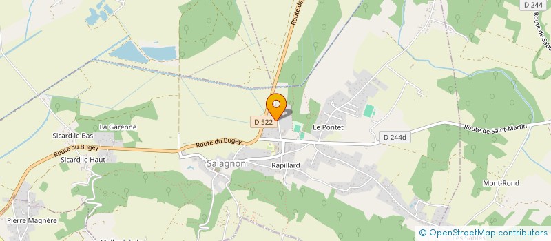 localisation de l'entreprise TERELEC  SALAGNON