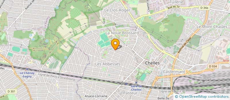 localisation de l'entreprise TERELEC à CHELLES