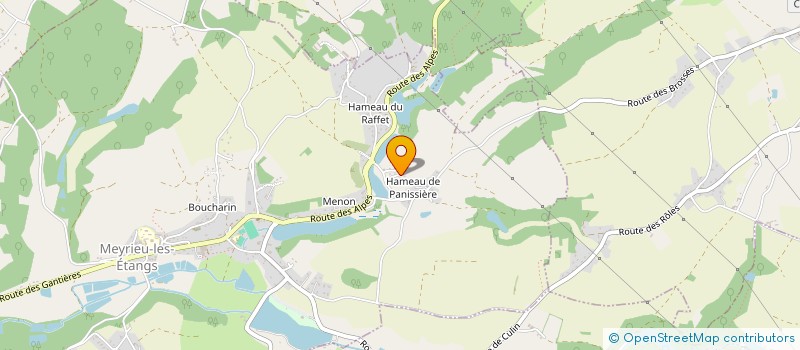 localisation de l'entreprise TERELI  MEYRIEU-LES-ETANGS