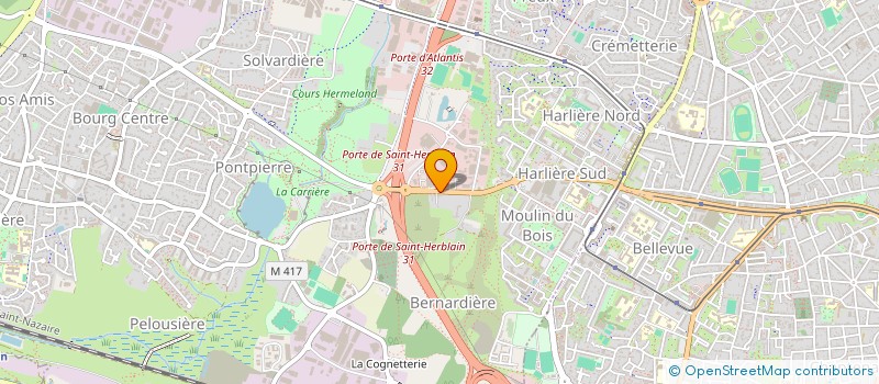 localisation de l'entreprise TEREMIS à ORVAULT