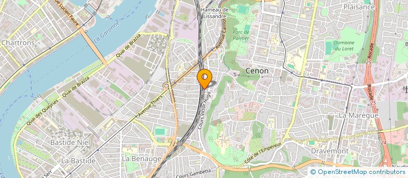 localisation de l'entreprise TEREO à CENON