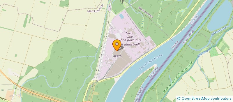 localisation de l'entreprise TEREOS STARCH & SWEETENERS EUROPE  MARCKOLSHEIM