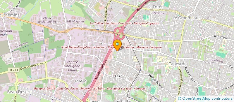 localisation de l'entreprise TERGA GASTRONOMIE  MERIGNAC