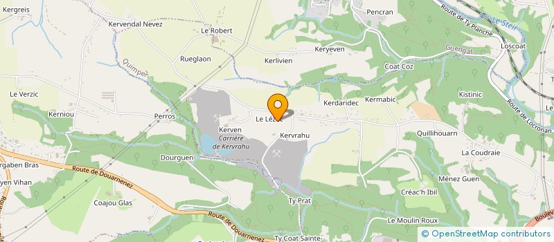 localisation de l'entreprise TERGEN TP  QUIMPER