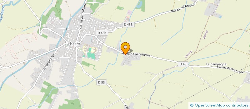 localisation de l'entreprise TERI à LHERM