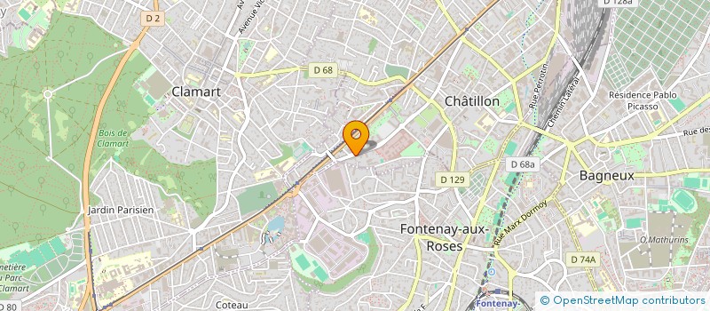 localisation de l'entreprise TERI ETANCH'  CHATILLON