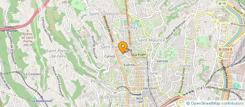 localisation de l'entreprise TERI FRANCE à NICE