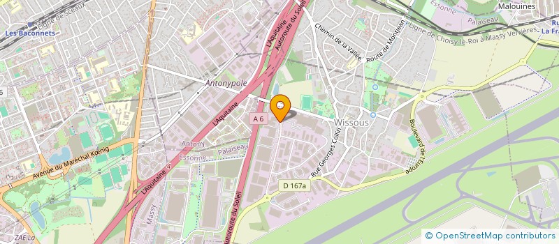 localisation de l'entreprise TERIDEAL SOCIETE D'ENTRETIENS INDUSTRIELSET DE REVETEMENTS SPECIAUX ET DE TRAVAUX PUBLICS à RUNGIS
