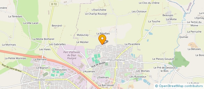 localisation de l'entreprise TERIINVEST  PLEUMELEUC