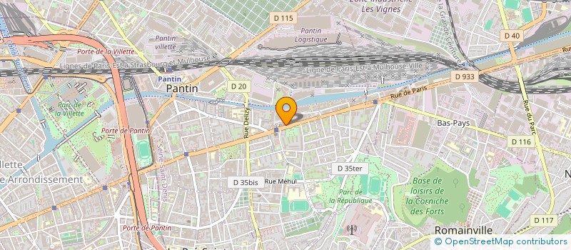 localisation de l'entreprise TERIN  PANTIN