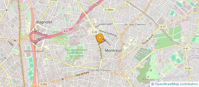 localisation de l'entreprise TERMAC à MONTREUIL