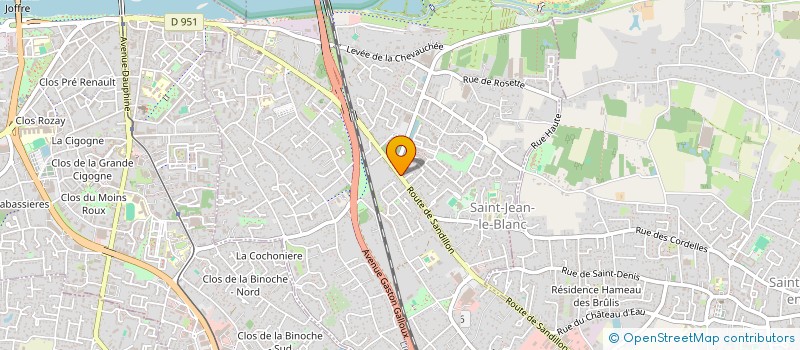 localisation de l'entreprise TERMAPROTEC à ORLEANS