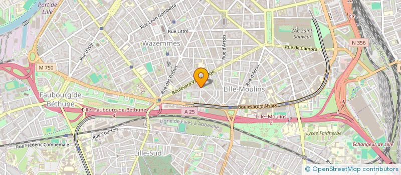 localisation de l'entreprise TERMASPORT à LILLE