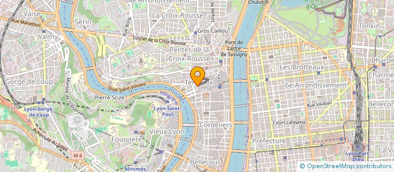 localisation de l'entreprise TERME OPTIQUE à LYON