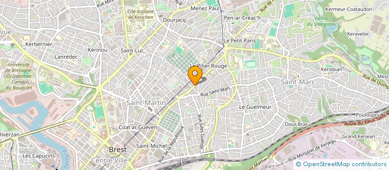 localisation de l'entreprise TERMENHEOL à BREST