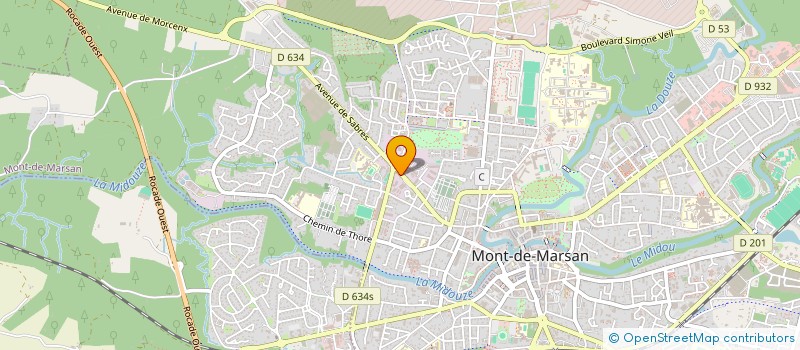 localisation de l'entreprise TERMINAL CONCEPT INFORMATIQUE SYSTEMES  MONT-DE-MARSAN