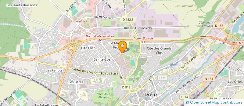 localisation de l'entreprise TERMINAL DE CUISSON BOULANGERIE PATISSERIE à DREUX