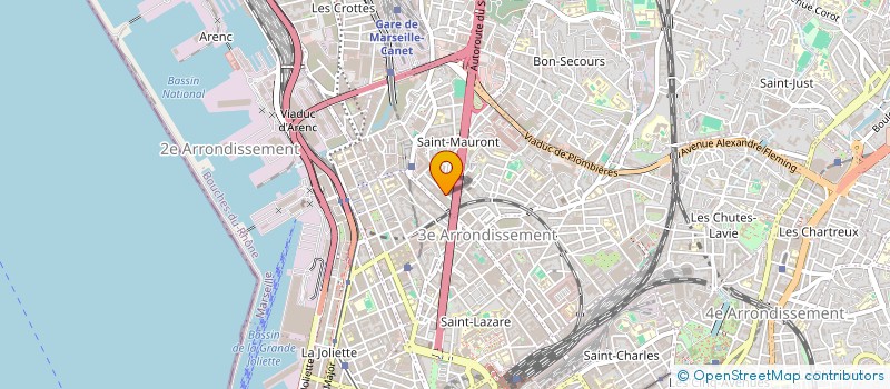 localisation de l'entreprise TERMINAL SUD TRANSPORTS à MARSEILLE