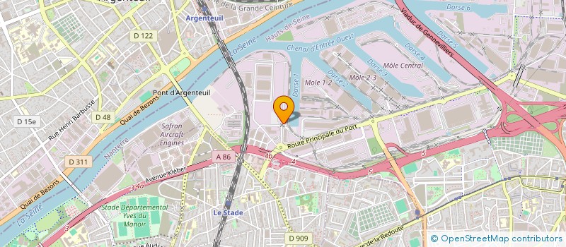 localisation de l'entreprise TERMINAUX DE SEINE à GENNEVILLIERS