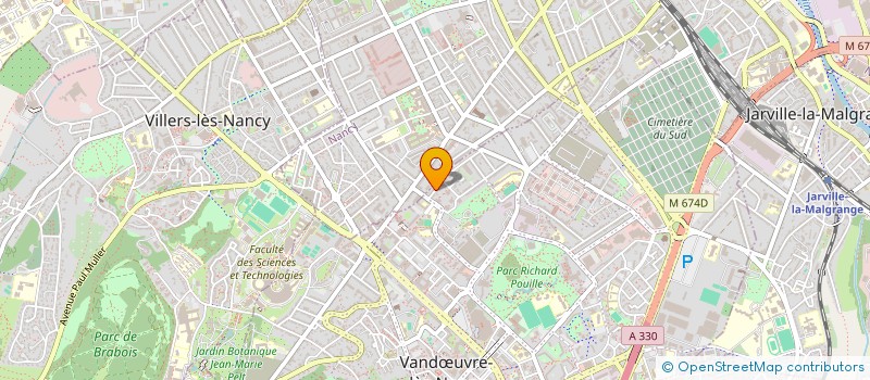 localisation de l'entreprise TERMINUS CINQ  VANDUVRE-LES-NANCY