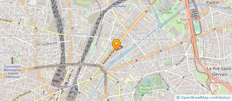 localisation de l'entreprise TERMINUS HOTEL FLANDRE à PARIS