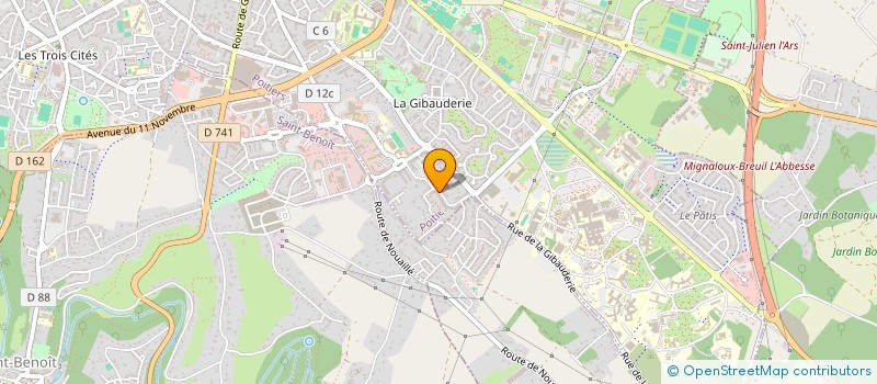 localisation de l'entreprise TERMINUS MAROC POUR LES POITEVINS à POITIERS