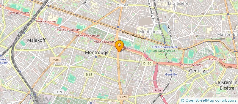 localisation de l'entreprise TERMINUS ORLEANS AUTOMOBILES à MONTROUGE