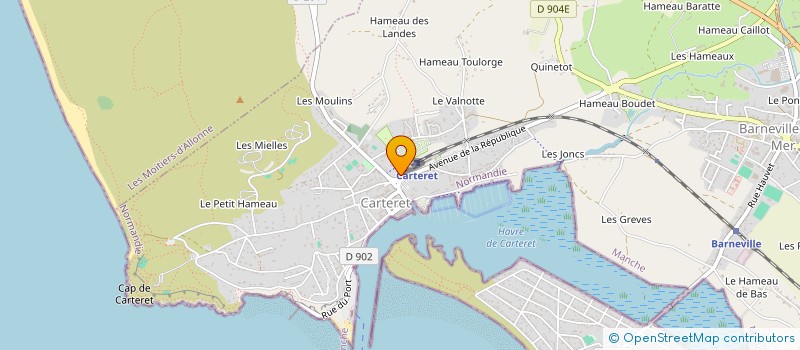localisation de l'entreprise TERMINUS TRAITEUR DE LA MER à BARNEVILLE-CARTERET