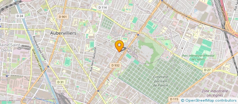 localisation de l'entreprise TERNEO à AUBERVILLIERS