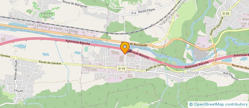 localisation de l'entreprise TERNIER 74  VOUGY