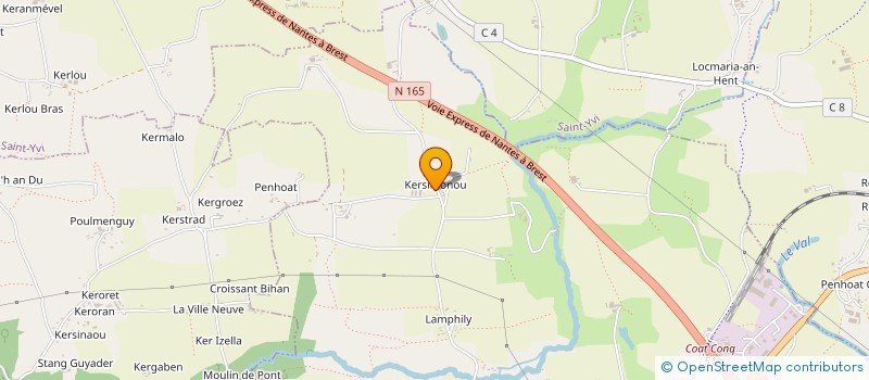 localisation de l'entreprise TERNISIEN DECORS à CONCARNEAU