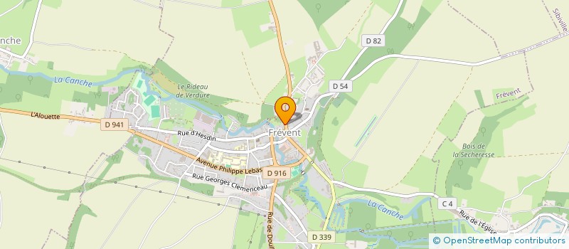 localisation de l'entreprise TERNOIS CHAUFFAGE  FREVENT