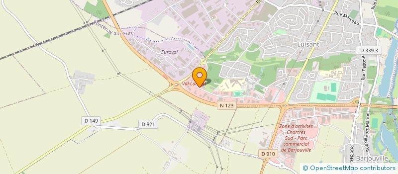 localisation de l'entreprise TERNOIS DEVELOPPEMENT à LUISANT