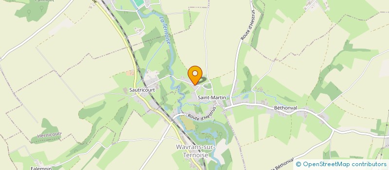 localisation de l'entreprise TERNOIS POMPAGE BETON  HUMIERES