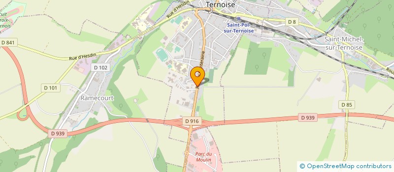 localisation de l'entreprise TERNOIS RENOV'  SAINT-POL-SUR-TERNOISE