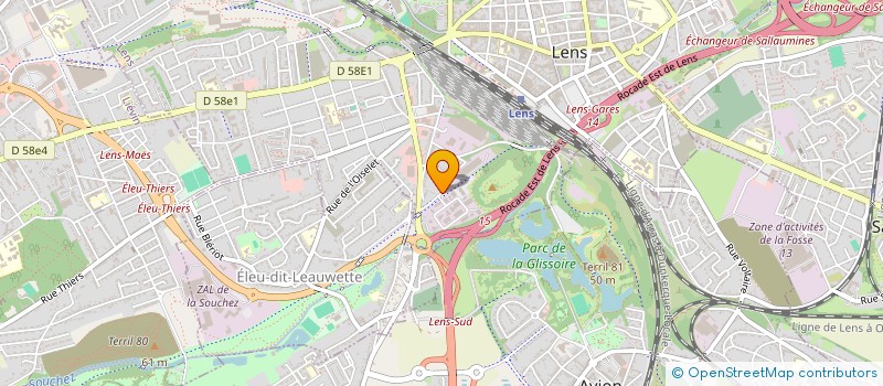 localisation de l'entreprise TERNOIS TRAVAUX PUBLICS à LENS