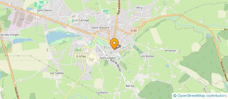 localisation de l'entreprise TERNYNCK à BOURBON-LANCY