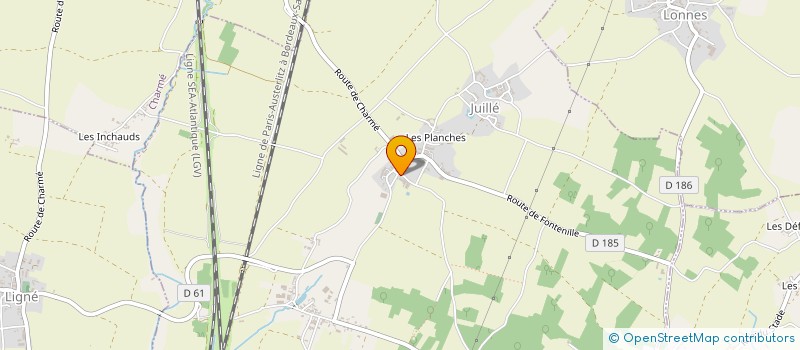 localisation de l'entreprise TEROBIN à JUILLE