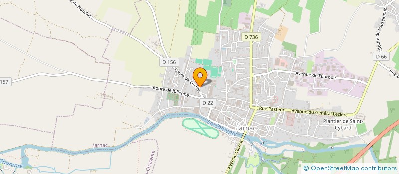 localisation de l'entreprise TEROSIM  JARNAC