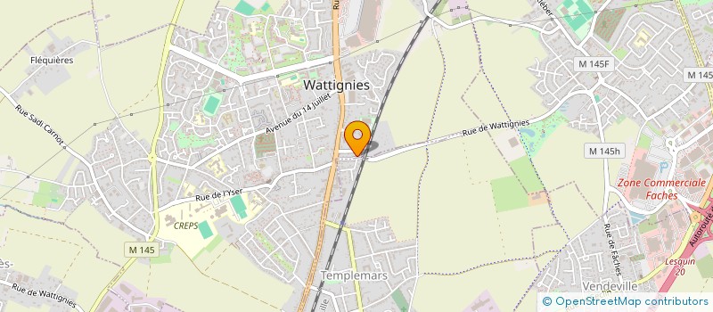 localisation de l'entreprise TERPSI DANSE  WATTIGNIES