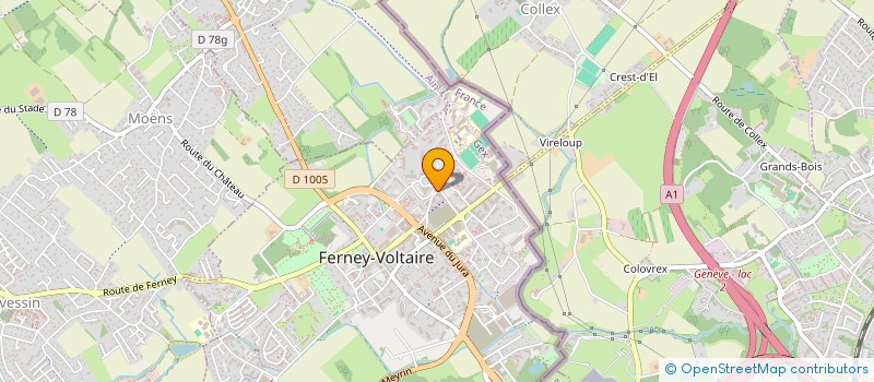 localisation de l'entreprise TERRA à FERNEY-VOLTAIRE